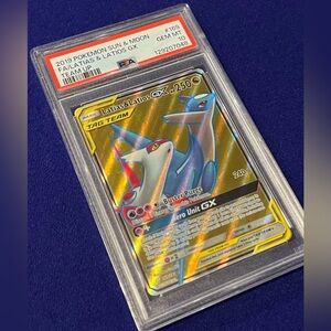 Pokemon Latias & Latios GX Card - Gold, Blue, Red